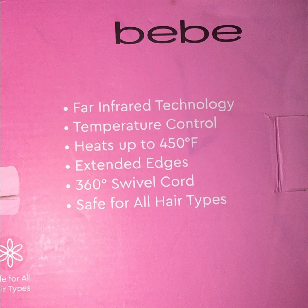 Bebe‎ Pink Ceramic Flat Iron